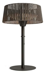 CREATE PATIO HEATER COMPACT / Infrarot-Heizstrahler für Terrassen und Außenbereich, Schwarz, Infrarot-Halogen-Schnellheizsystem, Kippschutz, 1500 W