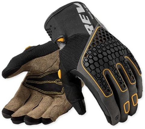 REV'IT! Revit Mangrove 2 Motorradhandschuhe, schwarz/gelb, M