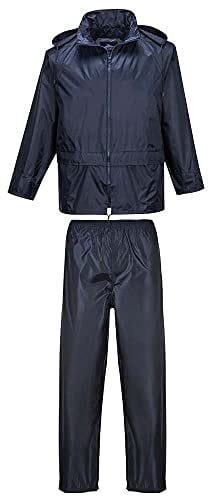 Portwest PVC Coated Rain Suit Color: Navy Talla: Large