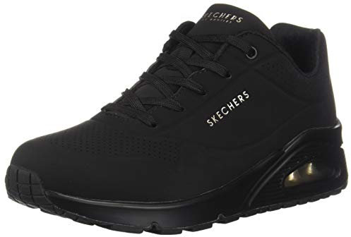 Skechers Damen UNO-Stand On Air Sneaker, Schwarz, 36 EU