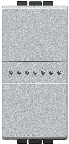 BTicino SNT4051AF Livinglight Interruttore Assiale, Grigio Tech