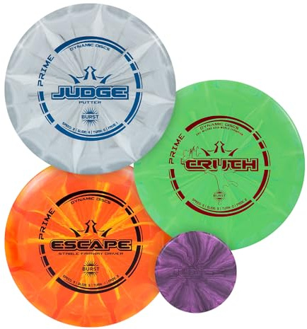 Dynamic Discs - Kit de démarrage de golf à trois disques - Escape Fairway Driver - EMAC Truth Midrange - Putter Judge Disc - Frisbee