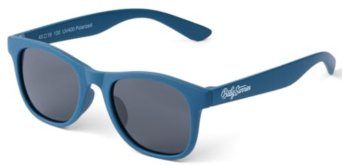 BABY SUNNIES Flexible polarisierte Kindersonnenbrille für Jungen Mädchen 3-8 Jahre 100% UV-Schutz (Marineblau)