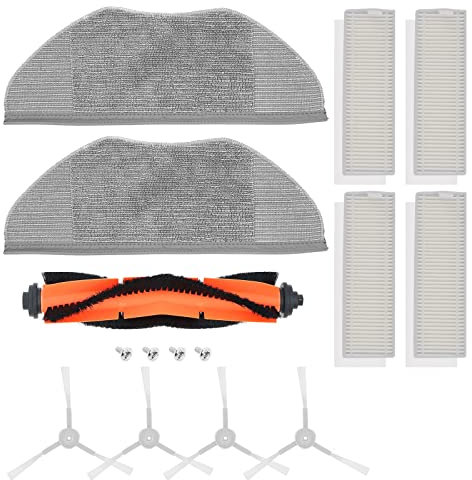 DingGreat Accessoire pour Xiaomi Mijia G1 Robot aspirateur - 1 brosse principale, 4 filtres, 4 brosses latérales, 2 chiffons de serpillière, 1 outil de nettoyage