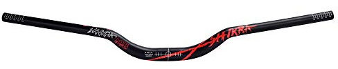 31,8 mm Aluminium-Legierung XC/AM/Mountainbike Riser Lenker, breite MTB-Lenkstange, extra lange Hubhöhe 55 mm 780 mm (rot)