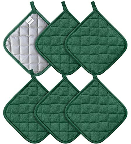 Joyhalo Confezione da 6 presine resistenti al calore, set di panni in spugna per cucinare e cuocere al forno