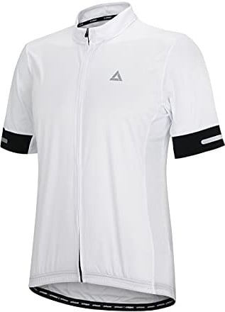 Airtracks Herren Funktions Fahrradtrikot Kurzarm Pro Team Line II - Radtrikot - Jersey - Fahrradshirt Kurzarm - Radshirt - Bikeshirt MTB mit Taschen - Atmungsaktiv - UV Schutz - Schnelltrocknend