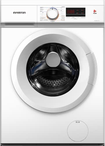 INFINITON WM-A82B – Lavadora, Blanca, 8Kg, 1200rpm, 15 programas, Inicio programado, Display LED, Easy Play, Secado extra