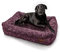 HS-Hundebett Made in Germany orthopädisches Kuschelbett Deluxe - Lila 50 x 70 cm I waschbar bei 40° - XS