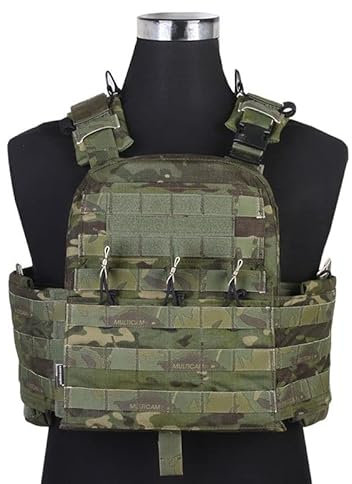 REYNEM CPC Tactical Vest Heavy Armor Airsoft Army Military Combat Plate Carrier MOLLE Harness Protective Gear (Color : MCTP)