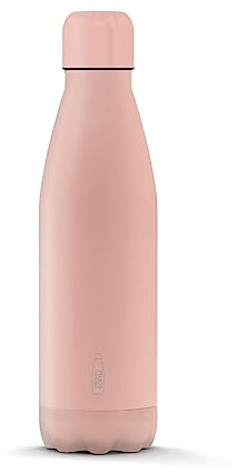 THE STEEL BOTTLE - Bouteille thermique en acier inoxydable, isolation sous vide à double paroi, capacité 500 ml, fermeture hermétique, bouteille d'eau portable (Pastel Peach)