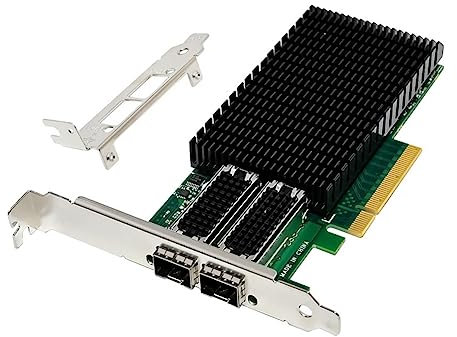 TsoLay Pcie X8 X-4 Dual-Port 25G Sfp28 Carte RéSeau à Fibre Optique Dual-Port 10G Network Adapter Card