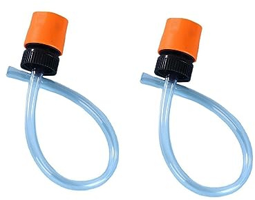 NentMent 2 Stück schnurloser Hochdruckreiniger Flaschenverschluss Anschluss Schaum Kanone Adapter mit Absorptionsschlauch für wiederaufladbare Akku Power Washers Tragbare Auto Waschpistole Elektrische
