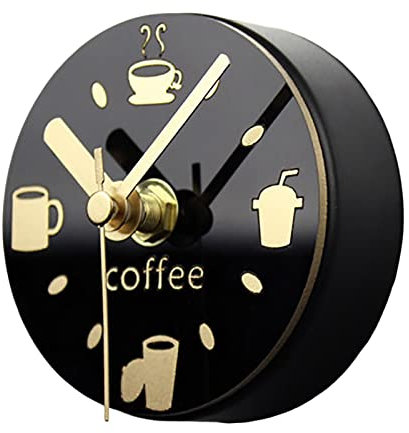 Imán para nevera, reloj, imanes para decoración del hogar, color negro, 85 mm