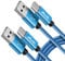 JALIXI USB C Cable 1.8m/6ft, Samsung Tablet Charger Cable Fast Charging Nylon for Samsung Galaxy Tab A7 A8 A9, S6 S7 Plus S8 Fe S9, for Fire HD 8 10, for iPad 10th, Blue