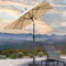 PURPLE LEAF Parasol de Jardin Exterieur Inclinable 200 x 200 cm, Parasol Balcon avec 8 Baleines et Mât Central en Aluminium Toile Protection UV pour Balcon Terrasse Patio, Kaki
