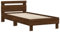 vidaXL Bettgestell, Bettrahmen mit Lattenrost, Bett Gästebett mit Kopfteil LED-Leuchten, Einzelbett Schlafzimmerbett Schlafzimmermöbel, Braun Eichen-Optik 90x190cm