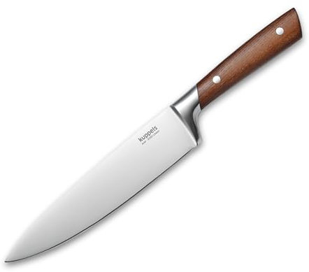 Kuppels AVID Kochmesser 8 | Nieten-Holzgriff (Eschenholz) | Profi Universalmesser für die Küche | Klingenstahl | Scharfes Chef Knife