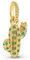GHMIOU Charms Gold 925er Sterlingsilber Bead Charm für Armbänder, Halsketten, Cartoon Charms, Schmuck, Geschenk für Frauen und Mädchen zu Weihnachten (Cactus)