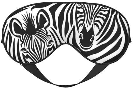 Zebra doppelseitige Augenmaske – luxuriös und bequem, ruhig schlafen, perfekt für Reisen und Familiengebrauch