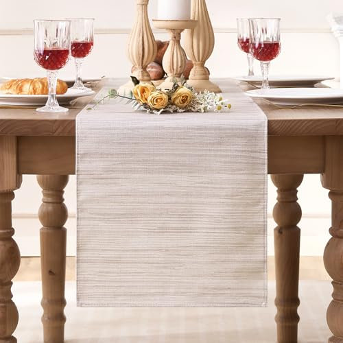 Runner da Tavolo in Stile Rustico Lavabile Runner da Tavolo Moderno Runner Primaverile Estivo Runner da Tavola in Strisce Retrò Decorazione per interni, vacanze, feste, Cene di Eventi 40x140cm