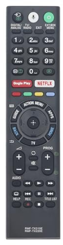 VINABTY RMF-TX310E Remplacer la télécommande pour Sony Bravia LED LCD TV KD-75XF8596 KD-75XF9005 KD-75XG8096 KD-85XF8596 KDL-43WF804 KDL-43WF805 KDL-49WF804 KDL-49WF805 KD-65XF8596 With Voice Function