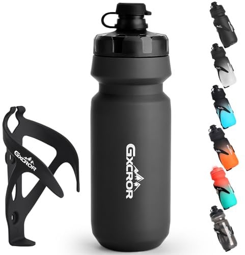 Fahrrad-Flaschenhalter mit Trinkflasche Set - Leichtes, langlebiges & sicheres Trinkflaschensystem, einfache Montage, ideal für Sport, Outdoor, MTB & Rennrad