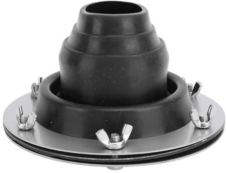 Fabater Zelt-Ofenheber-Set, Dachheber-Rohrmanschette, Flexible Hochtemperatur-Silikon-Rohrmanschette, Dachabzugsset für Zelt, Jurte, Holzofen, Reisekocher (Black)