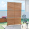 casa.pro Trennwand Nodepp Raumteiler 180 x 120 cm Sichtschutz Outdoor Indoor Raumtrenner Terrasse Balkon Cortenstahl Paravent Edelrost