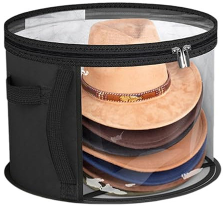 Hut-Aufbewahrungstaschen, transparenter Hut-Organizer, weicher, transparenter Behälter mit Reißverschluss, große Boxen, große Kapazität, Organisationsbox, multifunktionale Aufbewahrungstasche für
