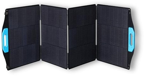 BERGER faltbares Solarpanel mit Standfuß | Monokristallines Solar Panel für Camping & Outdoor | Verschiedene Leistungen von 60W bis 300 W – Solarmodul für Powerstation & Batterie (200 W)