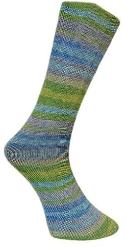 Ferner Lungauer Sockenwolle mit Baumwolle 4-fach 833-25 - grün-blau