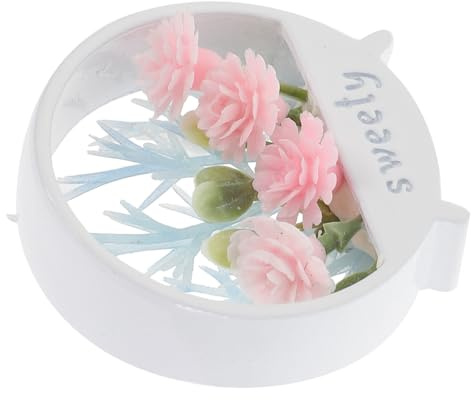 FUNOMOCYA Flower Pot Models Mini Scene Plant Pot Dollhouse Micro Landscape Decoration White