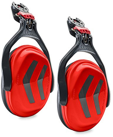 Protos Gehörschutz EN 352-3 mit Bügel rot/schwarz