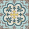 LPS PACK OF 10 STYLE 7 Pastel blue green yellow pink Victorian Moroccan retro traditional aged style Mosaic style tile transfers