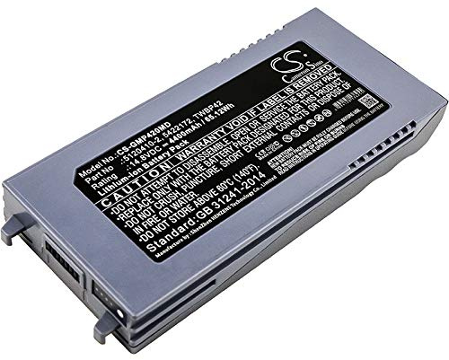 CS-GMP420MD Akku 4400mAh Kompatibel mit [GE] Echographe Logic-E, Echographe Logiq I, Vivid E, Logiq E, I, Ultrasound Machines, Vivid e, Ultrasound Ersetzt 5120410-2, 5422172, M2836, M2836NO, TWBP42