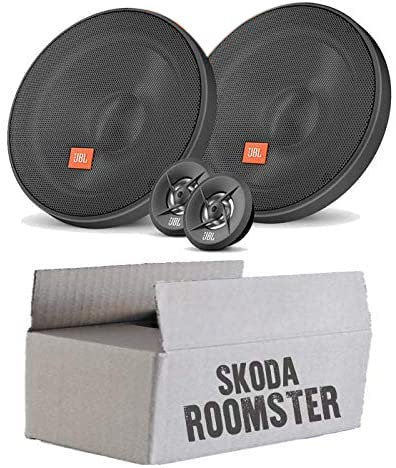 Lautsprecher Boxen Einbauset passend mit JBL Stage 2 64CFS 16,5cm System Auto Einbausatz für Skoda Roomster Front Heck