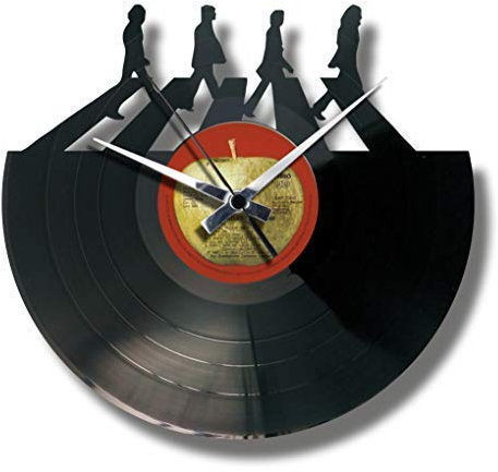 DISCOCLOCK Shallplattenuhr The Beatles - Lautlos Wanduhr, einfach aufzuhängen. 100% Made in Italy Handwerkliches Produkt
