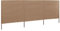 vidaXL Paravent 3 Panneaux Tissu Taupe Pare-Vue Écran Séparateur Cloison