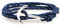 ZENSE - Bracelet cordon ancre marine ajustable
