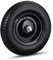 Relaxdays 4.80 4.00-8 Wheelbarrow Tyre, Pneumatic Spare Wheel with Steel Rim and Valve, Capacity to 120 kg, Black