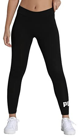 PUMA Damen logo Leggings, Puma Black, XS EU