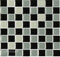 Stickers pour carrelage Art Moderne Vintage Victorian Marocain Noir Crème Mosaïque (Noir et Gris g)