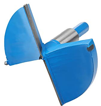 Auniwaig Forstner Drill Bits, 100mm Dia Wood Hole Saw, Auger Opener Cemented Carbide, 80mm Length Woodworking Hinge Hole Drilling Boring Bit Cutter, Hex Shank, Blue, 1 Pcs