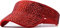 XYIYI Rot Bling Strass Sport Sonne Visor Hüte Einstellbare Sommerkappe Visor Caps für Damen Mädchen