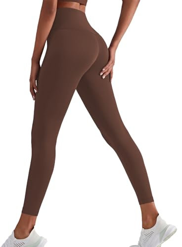 XDSP Leggings Sportleggins Damen Lang High Waist Scrunch Butt Yogahose Elastische Hose mit Taschen Bauchweg Sporthose Fitnesshose Breathable Sports Yoga Pants Gym Yoga Trainingshosen Workout