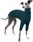 Whippet Pullover, Shirt Whippet Rollkragenpullover Italienischer Windhund Mantel Italienischer Windhund Kleidung Hundepullover Kleine Hunde(Blau, XS)