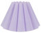 ValueLights | Easy Fit Lilac Petal Pleated Fabric Scallop Tapered Light Shade Bedroom Hallway Lampshade | Shades, Home Décor & Improvement Essential | 250cm Shade Width