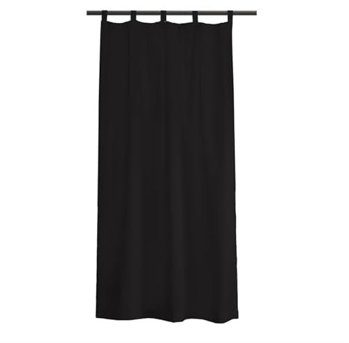 Tende per gazebo impermeabili per esterni, spesse e oscuranti, per giardino, tende per finestre isolate termicamente, pannello per pergola, nero, 132 x 213 cm