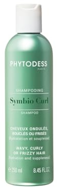 SYMBIO CURL Shampoo - Welliges, lockiges oder flauschiges Haar 250ml - Feuchtigkeit, Geschmeidigkeit und Curling-Definition